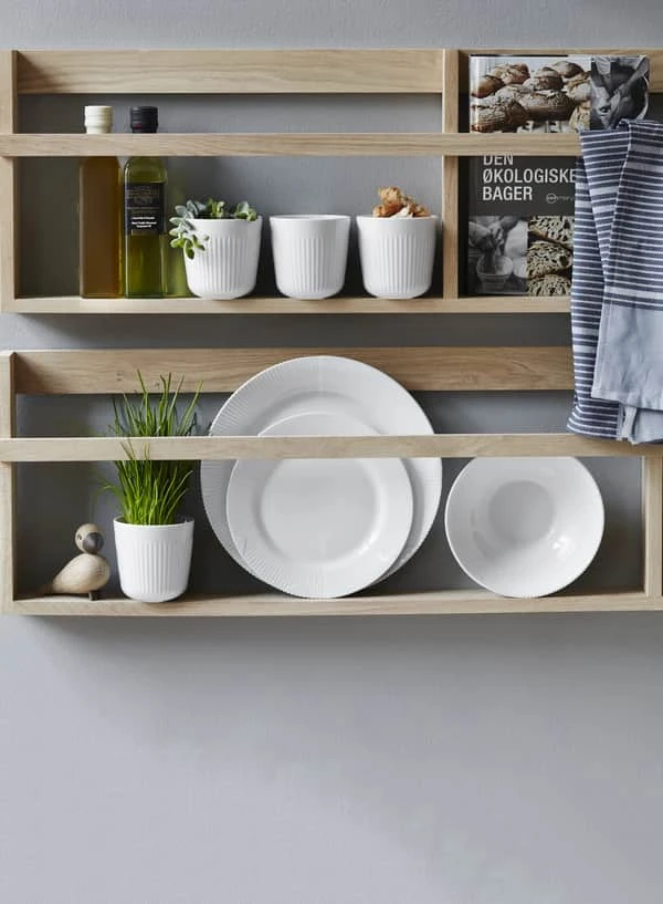 Royal Copenhagen Hvid Elements Frokosttallerken 7 Royal Copenhagen Hvid Elements Frokosttallerken - Billede 5