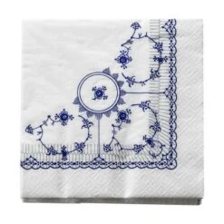 Musselmalet Frokostservietter - 20 Stk.