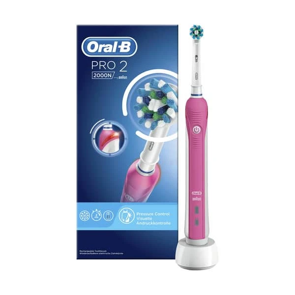 Oral B Pro 2 2000N CrossAction Elektrisk Tandbørste 4 Oral B Pro 2 2000N CrossAction Elektrisk Tandbørste - Billede 2