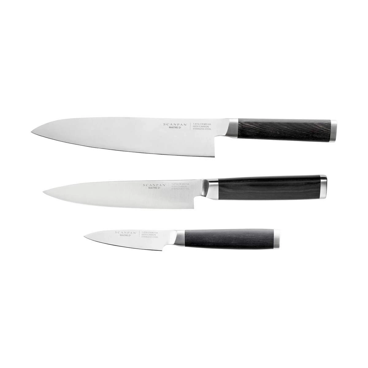 Scanpan Maitre D' Kokkesæt - 3 Dele 3 Scanpan Maitre D' Kokkesæt - 3 Dele