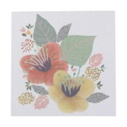 Kort Med Motiv Af Blomster