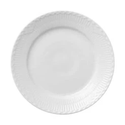 Royal Copenhagen Hvid Halvblonde Kagetallerken