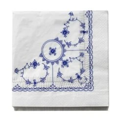 Musselmalet Frokostserviet - 20 Stk.