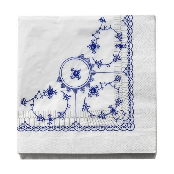 Musselmalet Frokostserviet - 20 Stk. 3 Musselmalet Frokostserviet - 20 Stk.