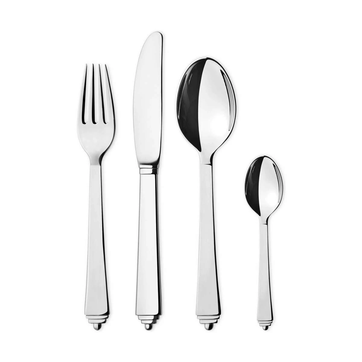 Georg Jensen Pyramide Bestikæske - 16 Dele 3 Georg Jensen Pyramide Bestikæske - 16 Dele
