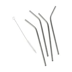 Funktion Sugerør - Rustfrit Stål - 4 Stk.