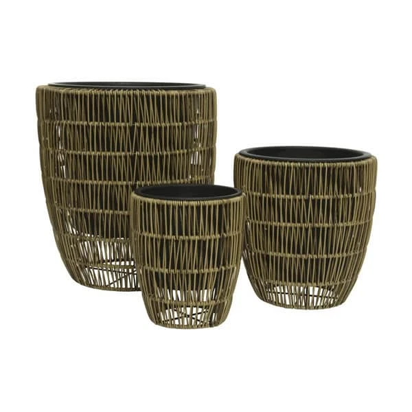 Polyflet Krukkesæt - 3 Dele 3 Polyflet Krukkesæt - 3 Dele