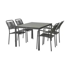 Elba Verona Havemøbelsæt - 1 Bord Og 4 Stole