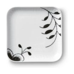 Royal Copenhagen Sort Mega Riflet Firkantet Asiet