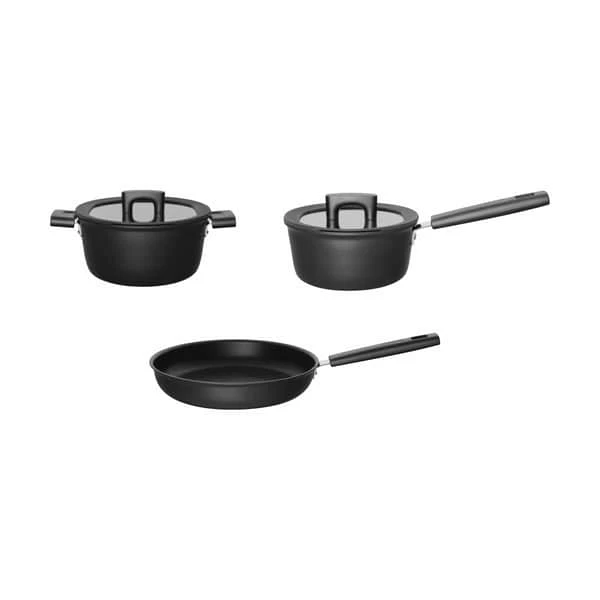 Fiskars Hard Face Grydesæt - 3 Dele 3 Fiskars Hard Face Grydesæt - 3 Dele