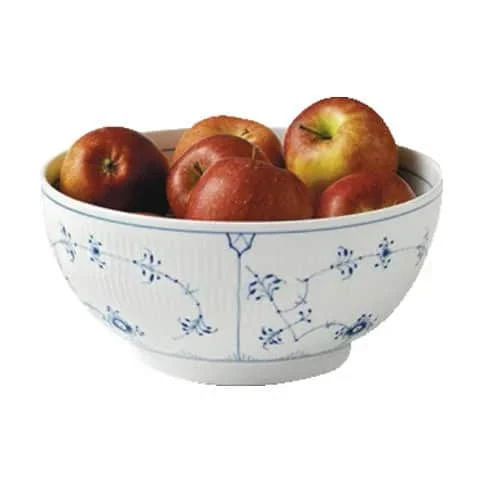 Royal Copenhagen Musselmalet Riflet Skål 5 Royal Copenhagen Musselmalet Riflet Skål - Billede 3