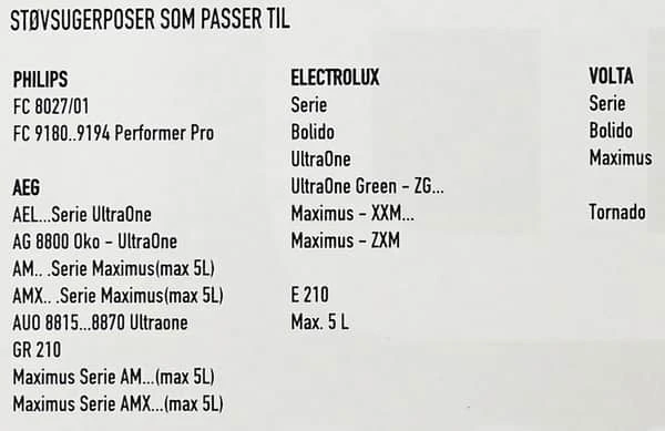Støvsugerpose IM12 - 4 Stk. 4 Støvsugerpose IM12 - 4 Stk. - Billede 2