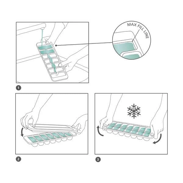 Joseph Joseph Flow Easyfill Isterningbakke 9 Joseph Joseph Flow Easyfill Isterningbakke - Billede 7
