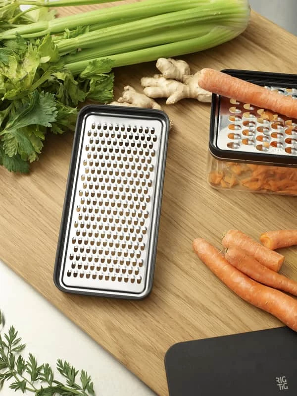 RIG TIG Grate-It Rivejern Med Beholder 4 RIG TIG Grate-It Rivejern Med Beholder - Billede 2