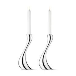 Georg Jensen Cobra Lysestage - 2 Stk.