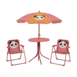 Panda Parasolsæt M. Stole - 4 Dele