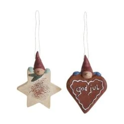 Juleophæng 2018 Nisserikker - 2 Stk.