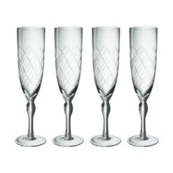 Engraved Champagneglas - 4 Stk.